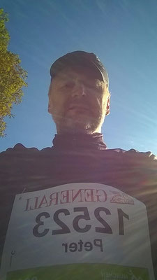 Bild vor dem Start....mit einem Lächeln im Gesicht