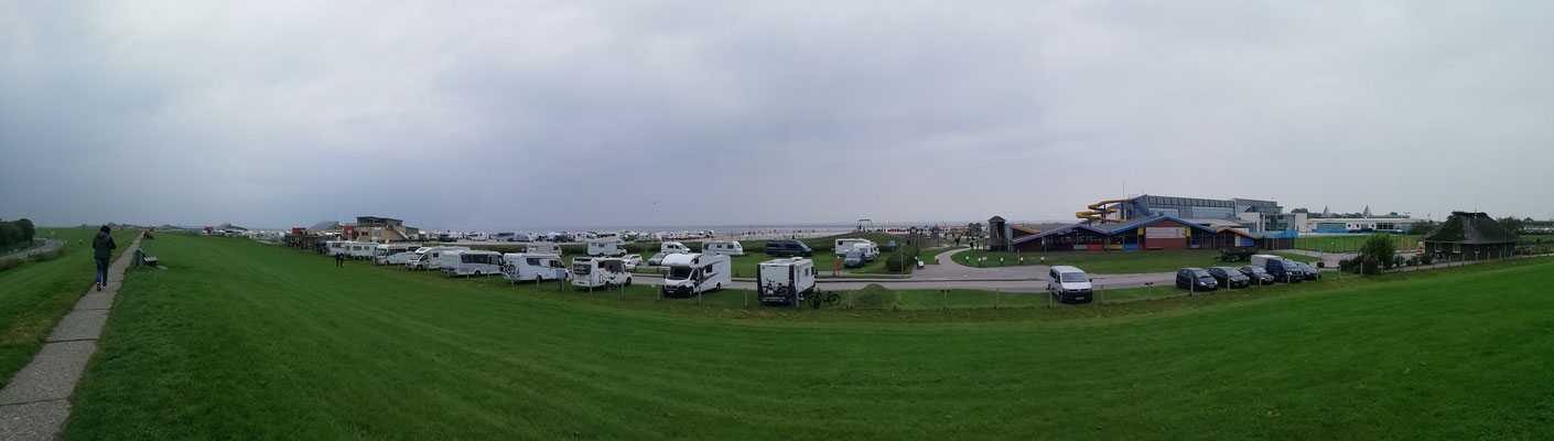 Panoramablick über den Campingplatz