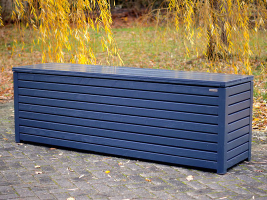 Große Auflagenbox / Kissenbox Holz, Oberfläche: Anthrazitgrau RAL 7016