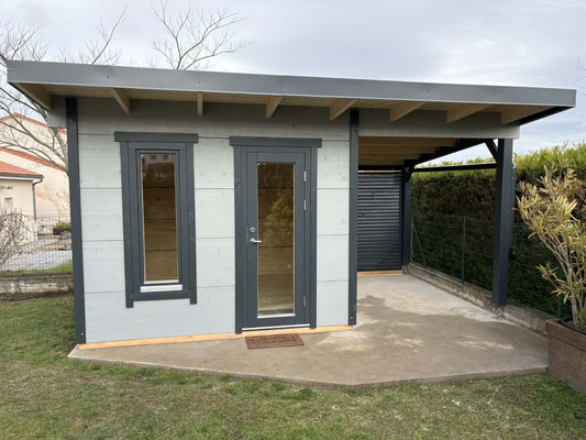 Modele grace 8.10m²+8.10m² ,peinture réalisée en usine