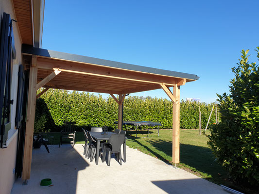 Auvent sur mesure (Pariou) couverture EPDM