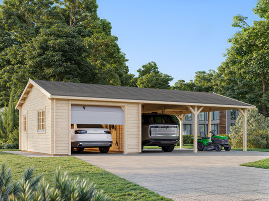 Garage roger 19m² + carport 33.20m²
