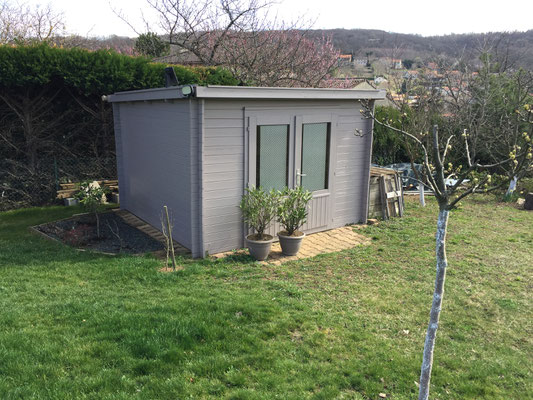 Abris Ella 8.7m² madriers 28mm