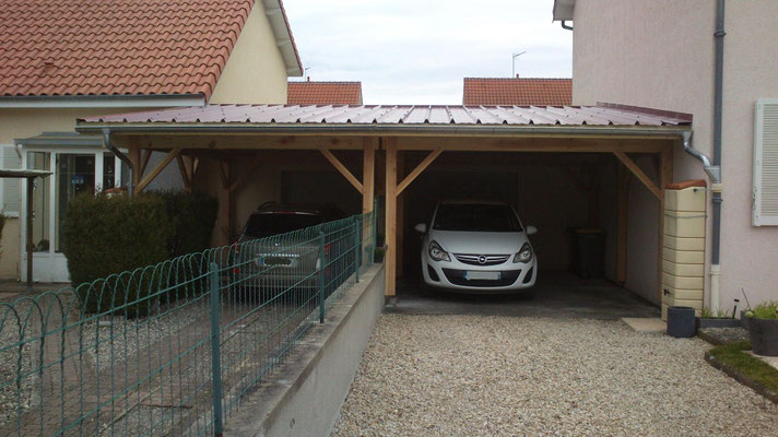 Pariou sur mesure avec couverture bac acier