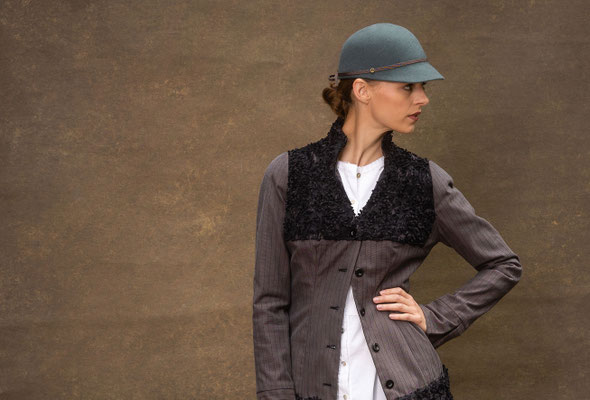 hat designer Anja Kaninck / Fotoshooting · Shooting · headpiece / Nicole Booss · BOcouture Hamburg