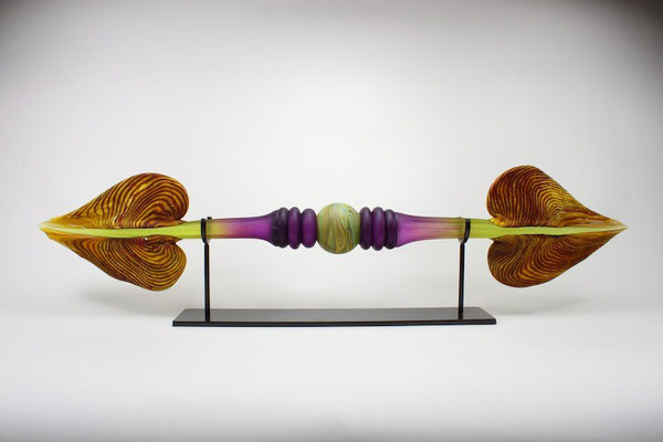 Amethyst & Lime Austral with Sphere Inclusion - 40" Wide