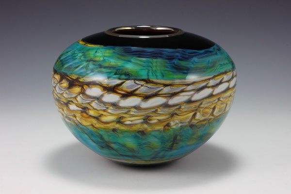 Black Opal (with Turquoise) Sphere