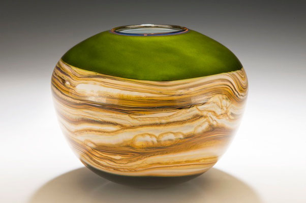 Lime Strata Sphere