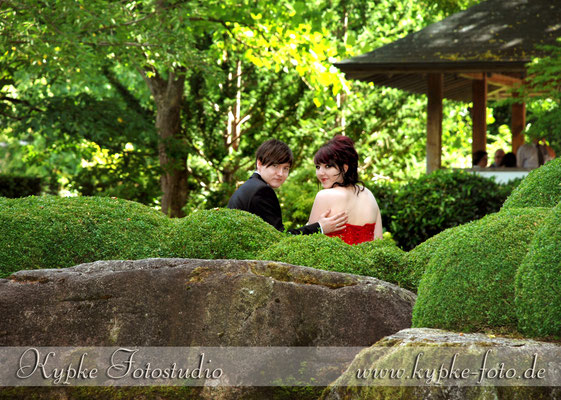 Hochzeits Fotoshooting im Botanischen Garten