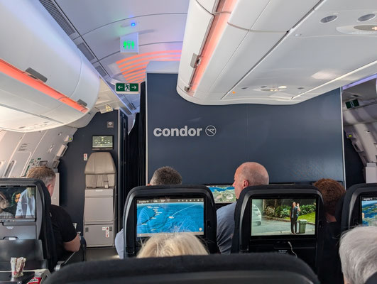 Eingangsbereich Tür 2 im Condor A330neo