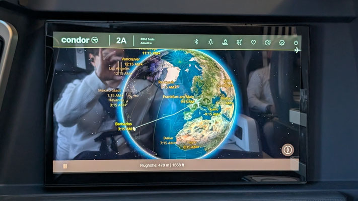 Condor Business Class: Inflight Entertainment