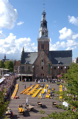 Den berühmten Käsemarkt in Alkmaar. Foto: Alkmaar Prachtstad