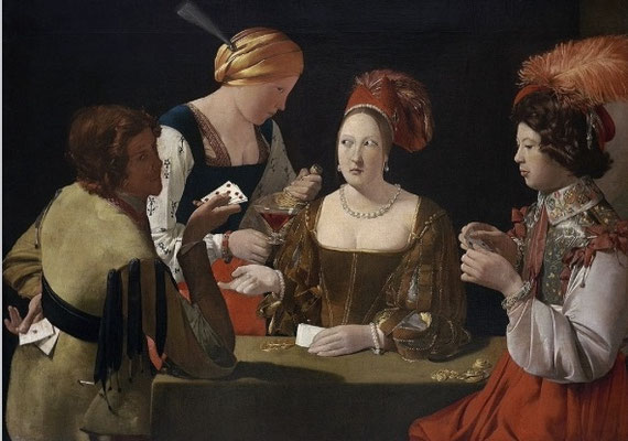 Das Original: "Der Falschspieler mit dem Karo-Ass" von George de La Tour, um 1620