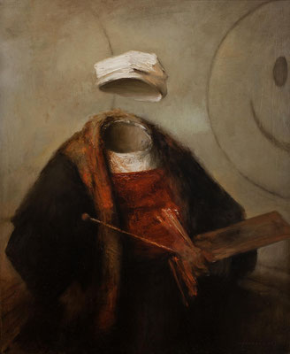 "Rembrandt deleted" - Oil/Panel | 37,2 x 30,5 cm | 2015