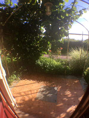 La terrasse privative pour prendre le petit déjeuner !