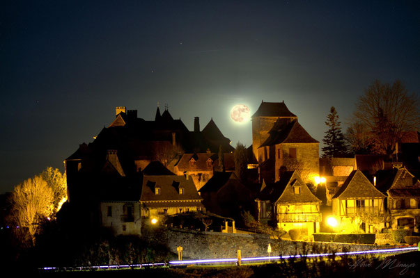 Loubressac au clair de lune