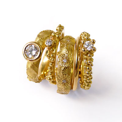 Ringe Gold 750, Brillanten
