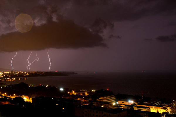 Orage sur le lac de Neuchâtel
