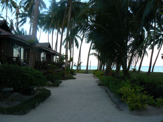 Mabul, bungalow path