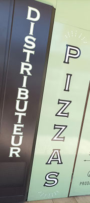 Détails Habillage distributeur à pizza Fratelli & Co