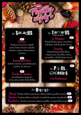 Menu Papilles en Foly's - La Seyne