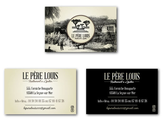 Carte de visite le Père Louis