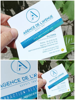 Carte de visite Agence de l'Avenue