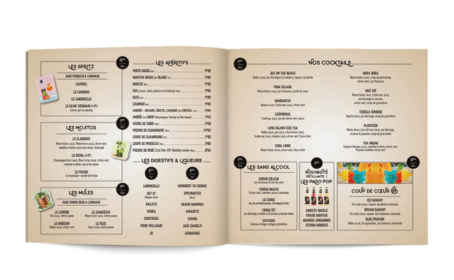 Menu Brasserie le Ô17  Sanary