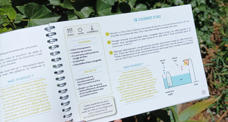 Carnet de bord PNPC - Edition Parc National de Port Cros & les Petits débrouillards 78 pages d'experiences autour de l'océanographie