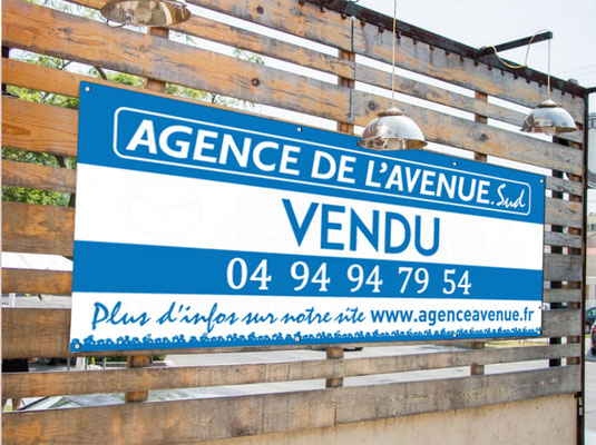 Banderole  Agence de l'Avenue