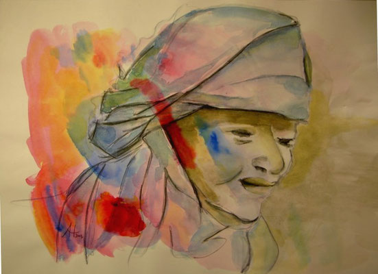 Tusche, 70x50