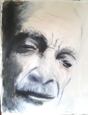 Acryl, 65x85, Mestre Pastinha