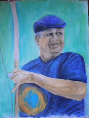 Acryl, 65x85, Mestre Suassuna