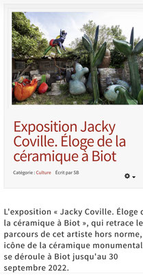 Jacky Coville, articles de presse 2022