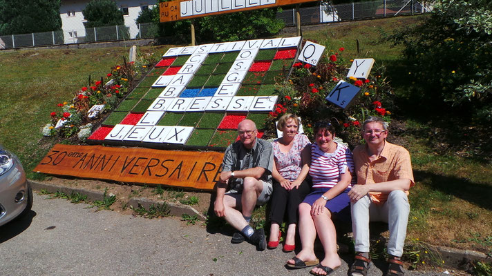 Alain, Michèle, Chantal et Pascal au festival de La Bresse