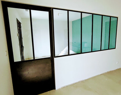 Verriere separation salon chambre