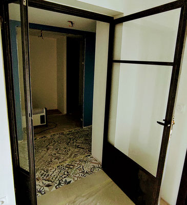 Verrier double porte battante entrée