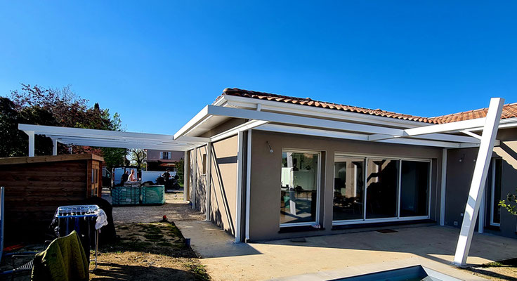 Pergola et carport , structure pour panneaux solaire