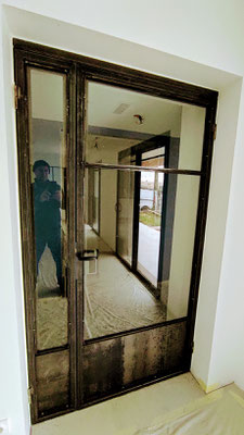 Verrier double porte battante