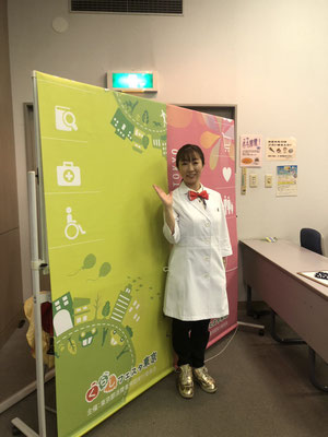 会場で写真撮影