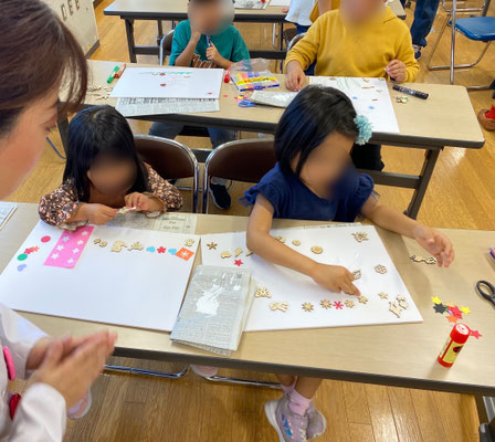 間伐材を使ったアート作りワークショップ