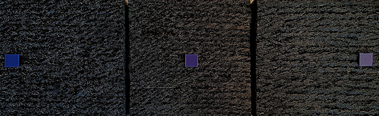 "Temporalité 15/15", 15x45, acrylique et ficelle de chanvre, 2025