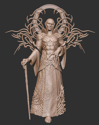 3d modelling  - Dragon tyrant - Kingdom Death