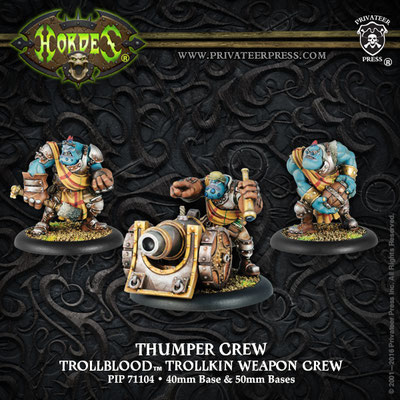 3D modelling-Troll Cannon Unit-PRIVATEER PRESS