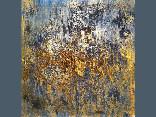 Kaffee-Gold   ...   Acryl auf Leinwand   ...   30 x 30 cm