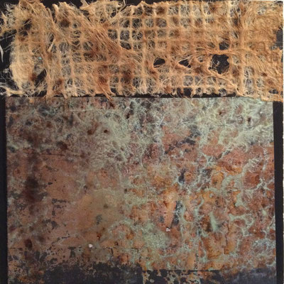 Struktur in Acryl 1 ... Wabenplatte ... 30 x 30 cm (auch als Tryptichon mit 2 und 3)