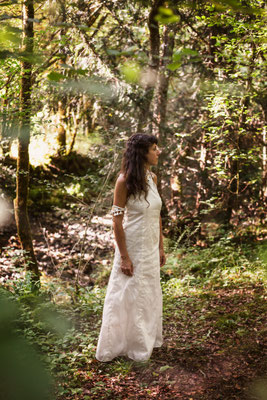 Robe de mariée Capucine Panfiloff  Bijoux Nadège Barthe