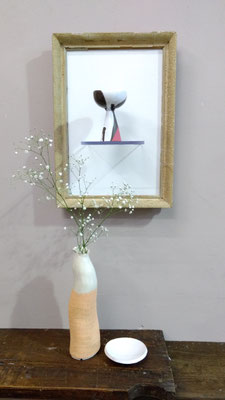 Ceramics exhibition at booth n°200 of Marché Dauphine, 140 rue des Rosiers, St Ouen. Expo céramiques au stand 200 du Marché Dauphine, 140 rue des Rosiers, St Ouen.