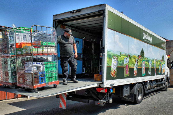 Lieferung von Bio-Frischware von Naturkost Elkershausen