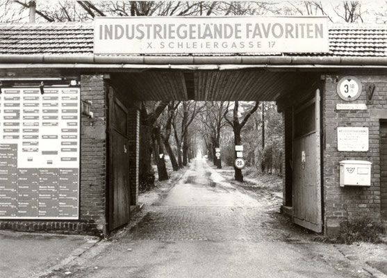 Industriegelände Wien X. Favoriten, Schleiergasse (heute Favoritner Gewerbering)